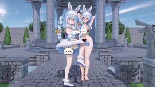 【MMD】 기다려라! | 兎田ぺこら, ぺこらママ 【4k/60fps】