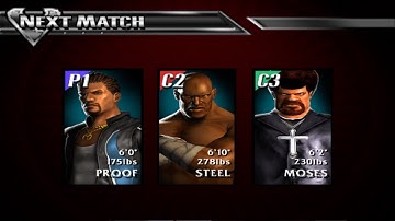 Def Jam Vendetta: Free For All Match| Proof VS Steel VS Moses @ The Bounty Club.