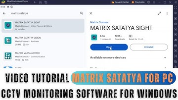Matrix Satatya for PC| How to set up Matrix Satatya App & Connect Cameras?