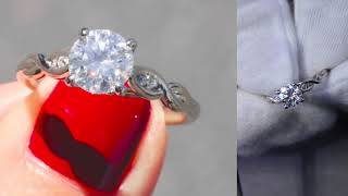 F&B Showcase: Sabrina 6.5mm FAB Split Infinity Diamond Cathedral Shank