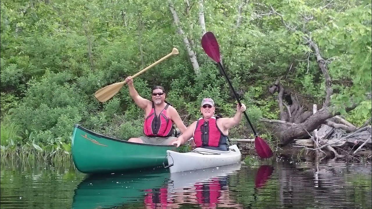 Maine paddling Pushaw Stream YouTube