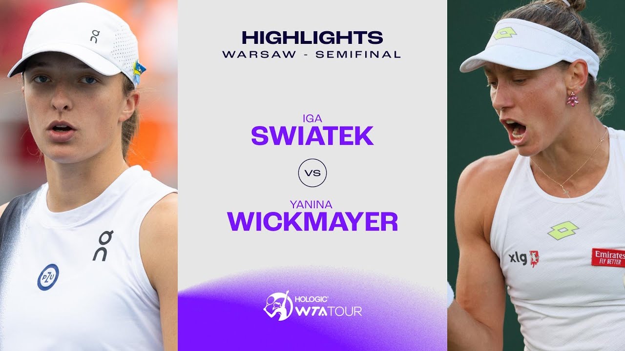 Iga Swiatek vs. Yanina Wickmayer | 2023 Warsaw Semifinal | WTA Match Highlights