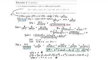 Signals and systems: video 11 Exam Jan. 2022: differential & difference eqs. - Laplace - Z-transform