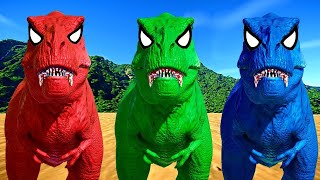 Hunting Jurassic world Evolution2, King Kong T-rex Octopus Giganotosaurus Spinosaurus Mosasaurus#kid