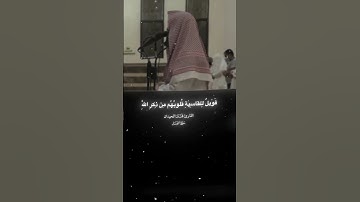 سورة الزمر محمد اللحيدان شيء تؤجر عليه hd