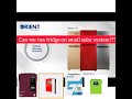 Can we run fridge on small solar system?? | Orient fridge review