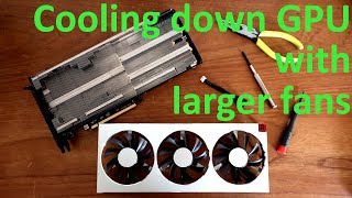 【Mini ITX】GPU (Radeon VII) をケースファンで強制冷却できないか試した結果【失敗/failed】