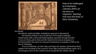 The Catholic Counter Reformation and Baroque art