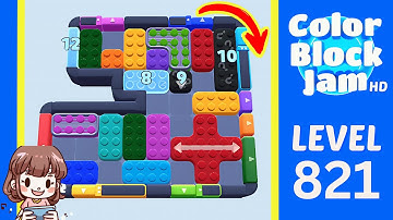 Color Block Jam Level 821 Solution Walkthrough