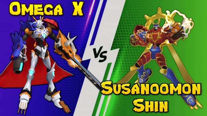 OmegamonX Vs Susanoomon Shin - Digimon Masters Onl...