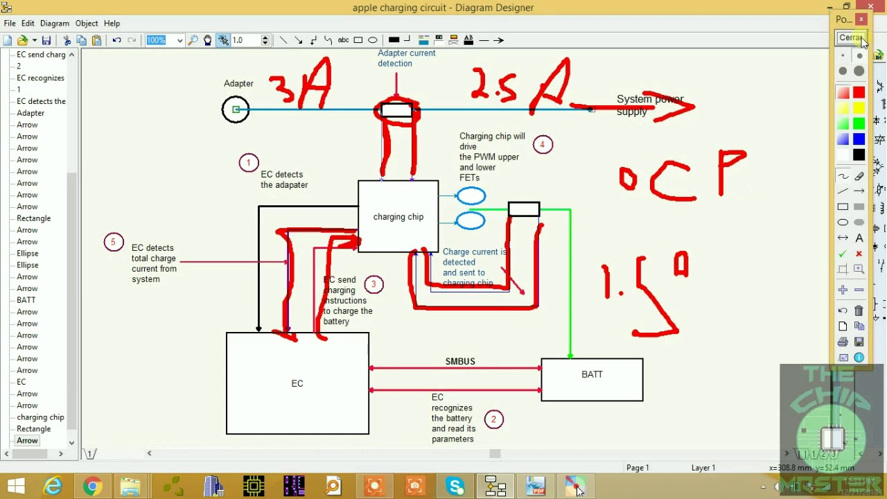 Notebook charging circuit explained demo - YouTube