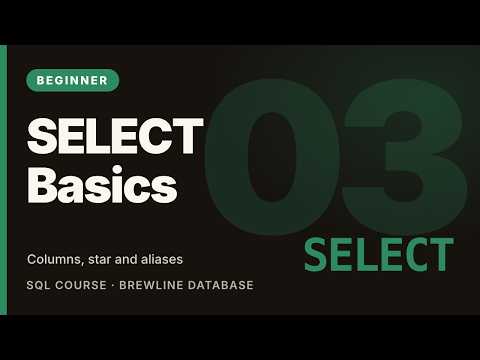 SQL SELECT Statement Explained: Columns, Aliases & DISTINCT | SQL Tutorial