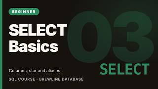 SQL SELECT Statement Explained: Columns, Aliases & DISTINCT | SQL Tutorial
