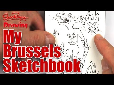 See inside my Brussels visit Sketchbook