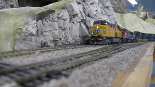 Union Pacific intermodal trains at the CMRS - 29 May 2016