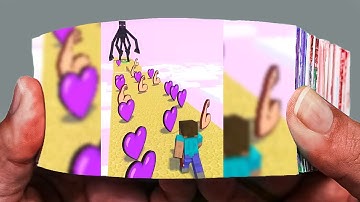 Run Challenge 3 with Steve VS Mutant Enderman - Funny Animation