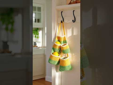 Fresh & Functional – Crochet Storage in Citrus Colors 🍊🧶