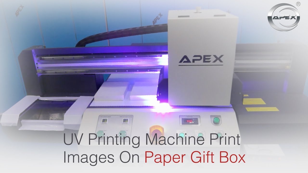 UV Printing Machine Print Images On Paper Gift Box YouTube