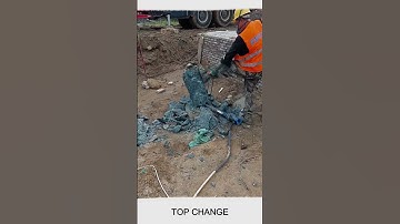 Removing Concrete pile head #goodtools #smartwork #short #goviral