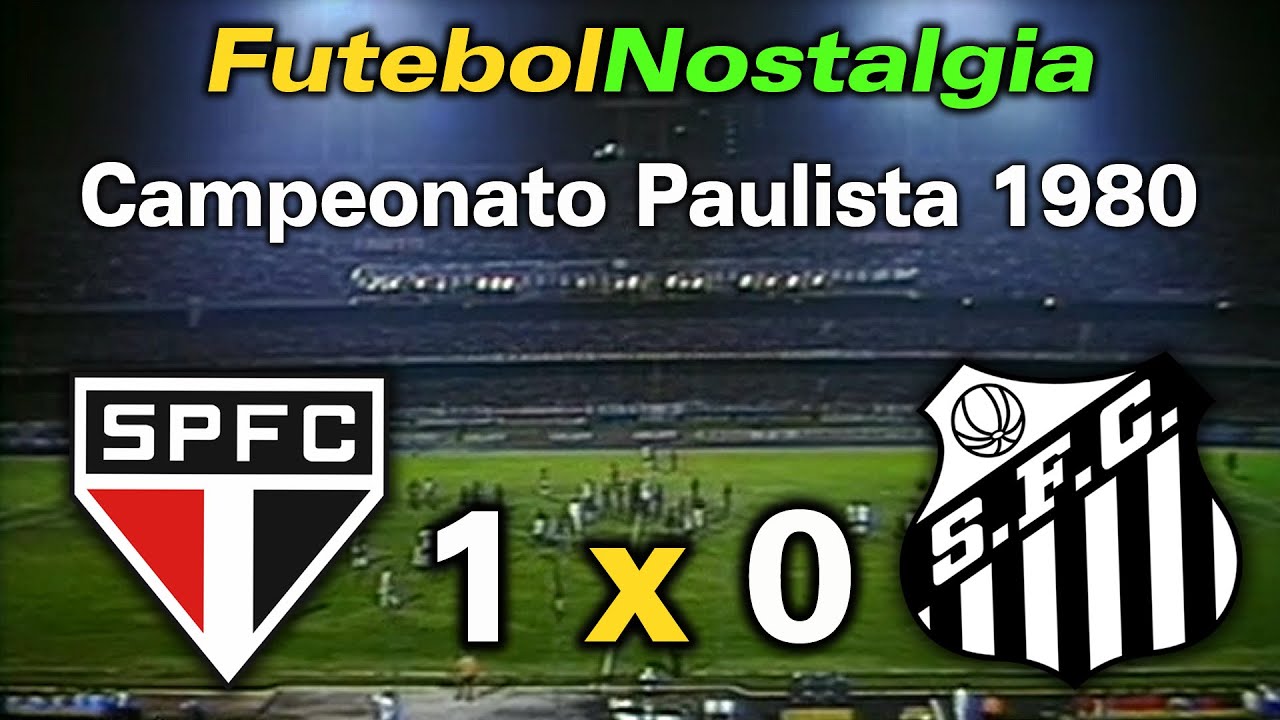 São Paulo 1 x 0 Santos - 19-11-1980 ( Final do Campeonato Paulista )