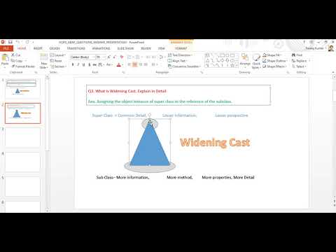 Q3   What is widening Cast?