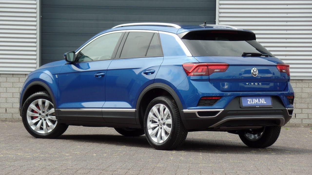 Volkswagen NEW T-roc Sport 2018 Ravenna Blue 17 inch Kulmbach walk ...