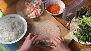 How To Make Vietnamese Fresh Spring Rolls/Homemade Peanut Sauce For Vietnamese Spring Rolls by Vivian Easy Cooking & Recipes 429 views 1 year ago 16 minutes