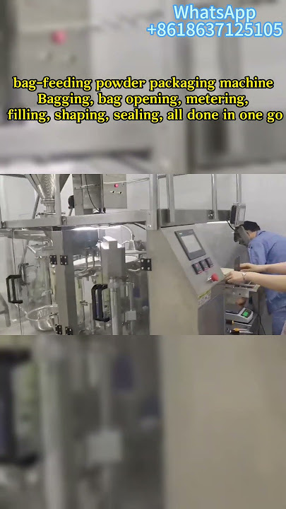 Powder bagging machine, no pressure on batch production #packagingmachine #packingmachine