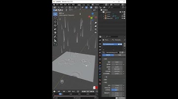 How to Create Realistic Rain in Blender 3D #shorts #blender