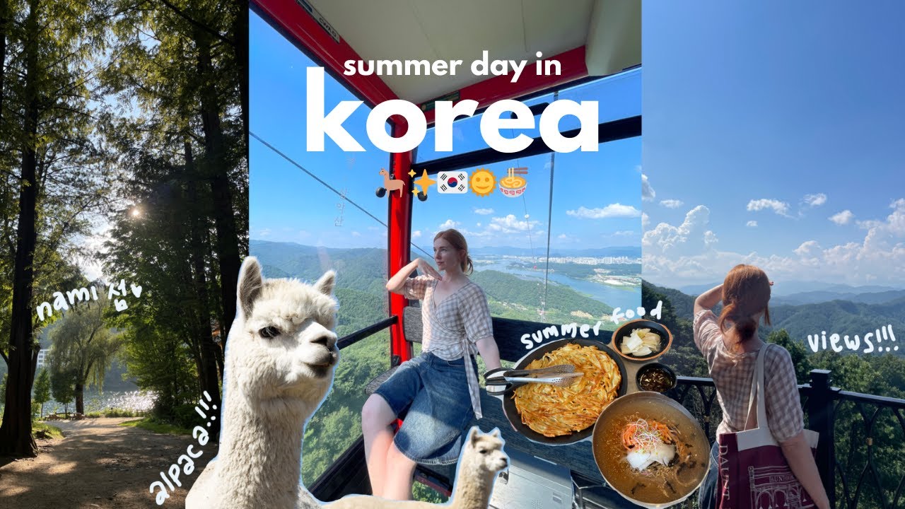 summer in korea vlog 🦙 day in my life outside of seoul | nami island ...