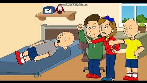 my first video in wrapper offline classic caillou gets grounded