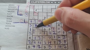 (#5957) Monday. Tectonic01 Sudoku puzzle. Bonus Extra edition. 02-13-2023 Extra part 4 of 4