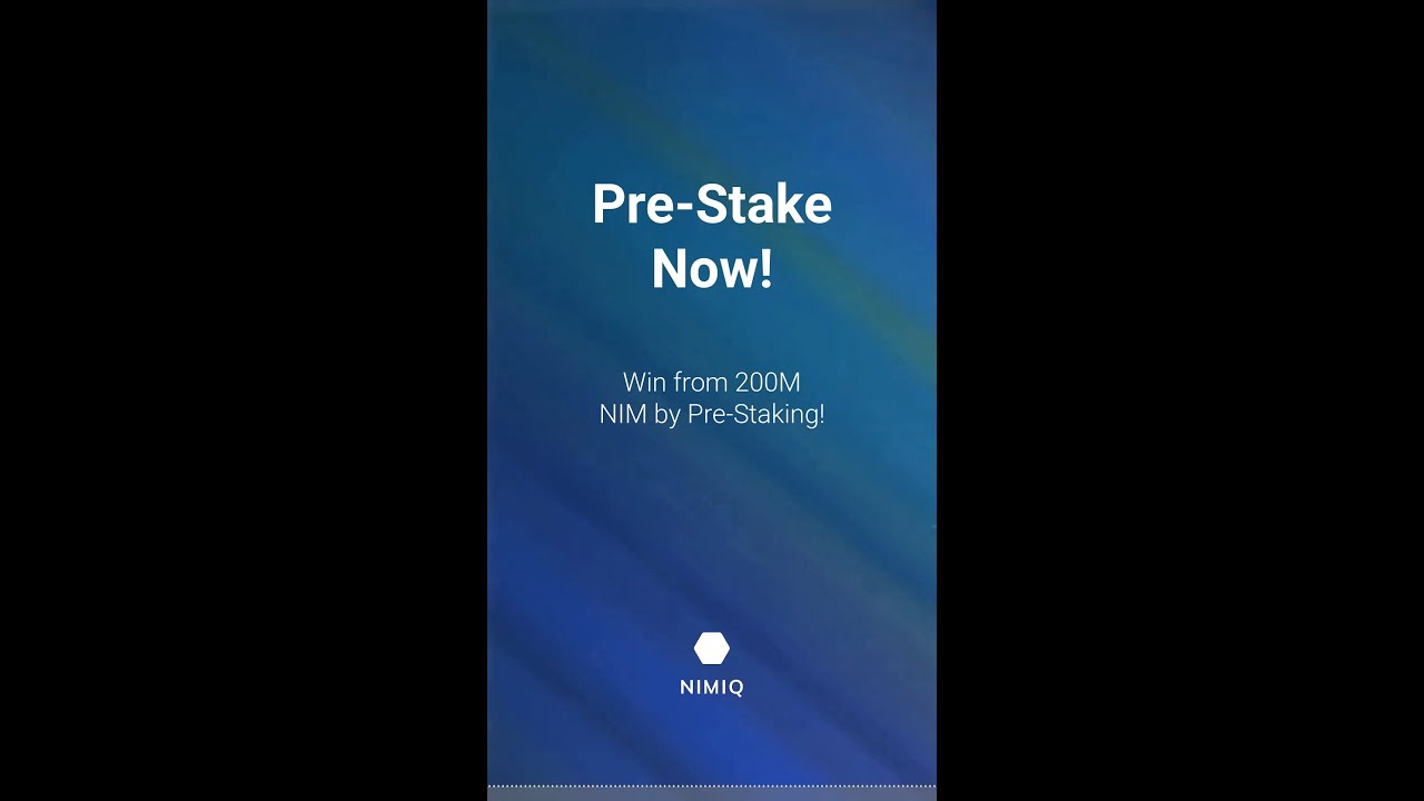 Win from 200M NIM by Pre-Staking!