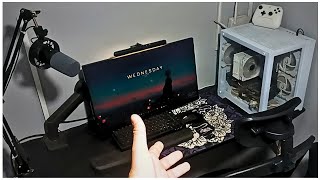Cadeira Nova! Atualização SETUP GAMER preto e branco - OC300