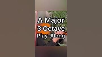 A Major 3 Octave Scale‼️Sheet music in bio! #violin #learnviolin #scale