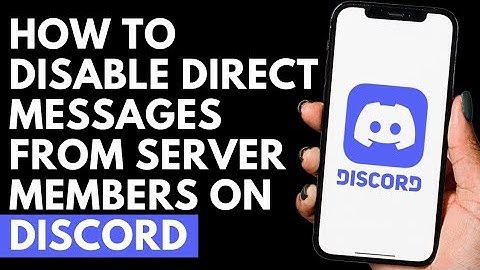 How To Disable Direct Messages From Server Members on Discord | Discord Tutorial