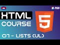 Lists ( Unorder List ) | HTML Course | Ep : 07 | By : BROSSPICH