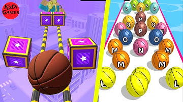 GOING BALLS vs A-Z RUN - Gameplay Android iOS #97 | Do you know the alphabet? | Part 600