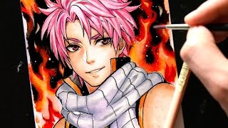 Natsu Dragneel (Fairy Tail) 【Watercolor Speedpaint】