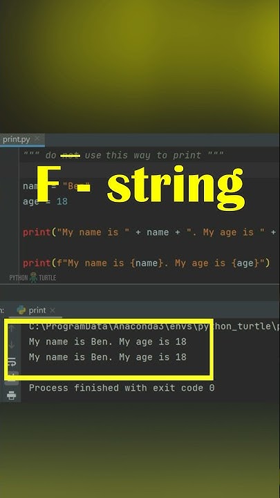 f string python #code #python #programming - YouTube