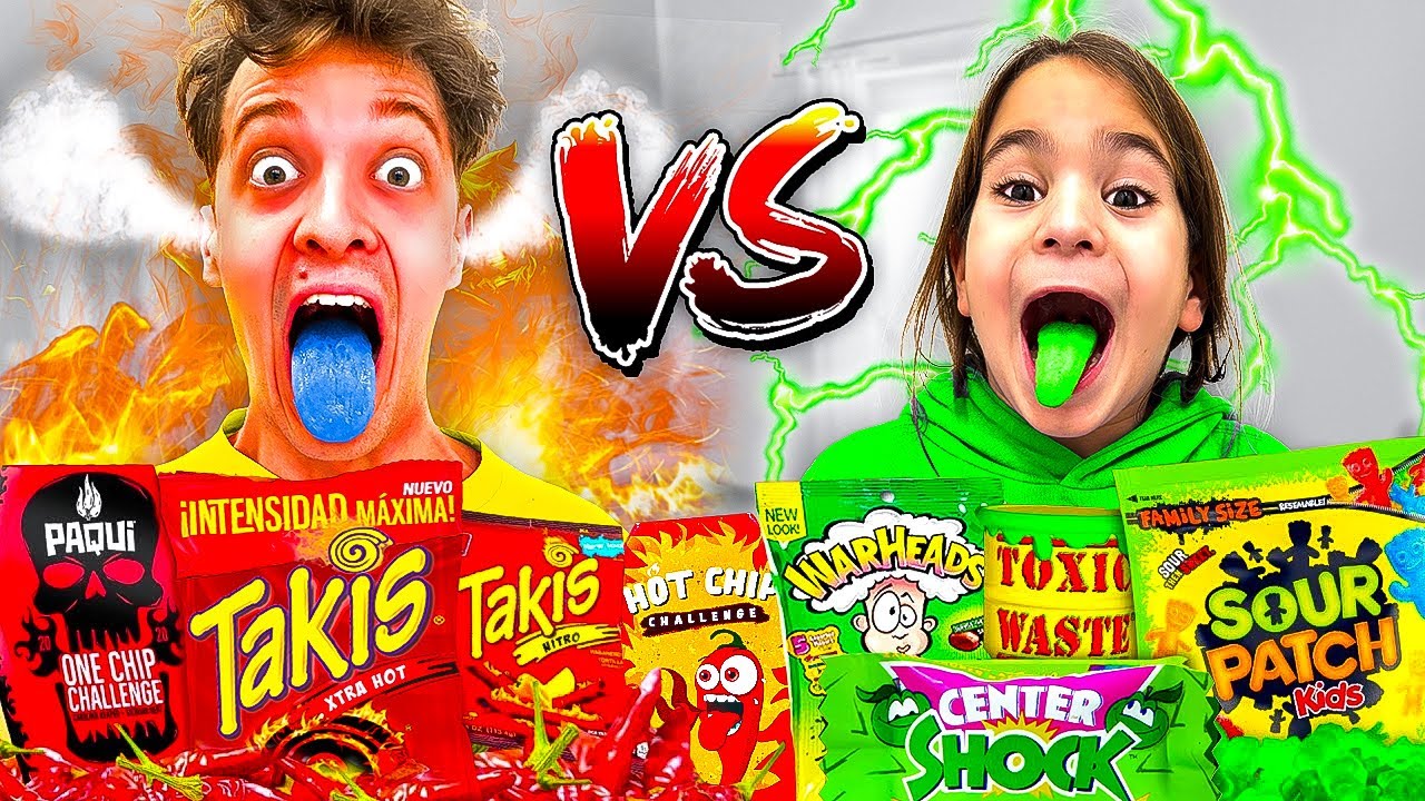 Das Fettigste Essen Der Welt SCHÄRFSTES vs SAUERSTES Essen DER WELT für 24 STUNDEN essen! - YouTube