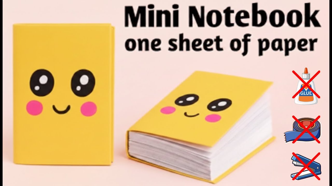 How to Make DIY Mini Notebook 📒 | Cute Paper Notebook | No Glue | Easy ...