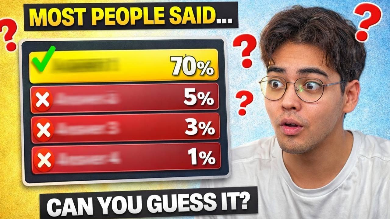 We Asked 100 People This Question… The Results Are Crazy 🤯
