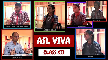 2024|| ENGLISH ASL VIVA FOR CLASS XII || Swamy Vijay