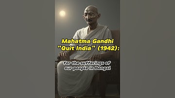 Mahatma Gandhi - "Quit India" (1942)#viral #viralshorts #shortsvideo #shorts #viralvideo