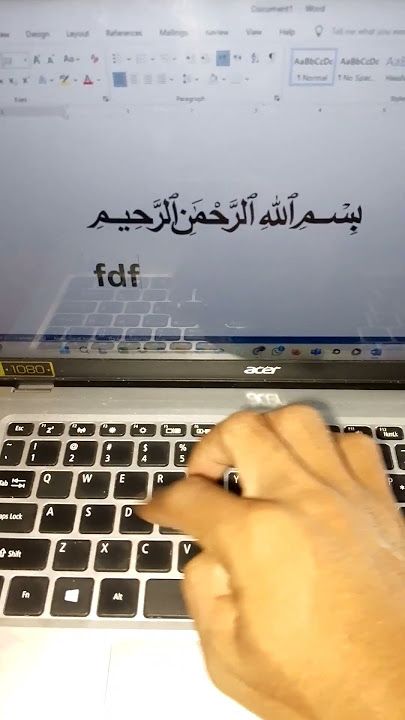 Cara cepat membuat lafadz bismillah di Microsoft word