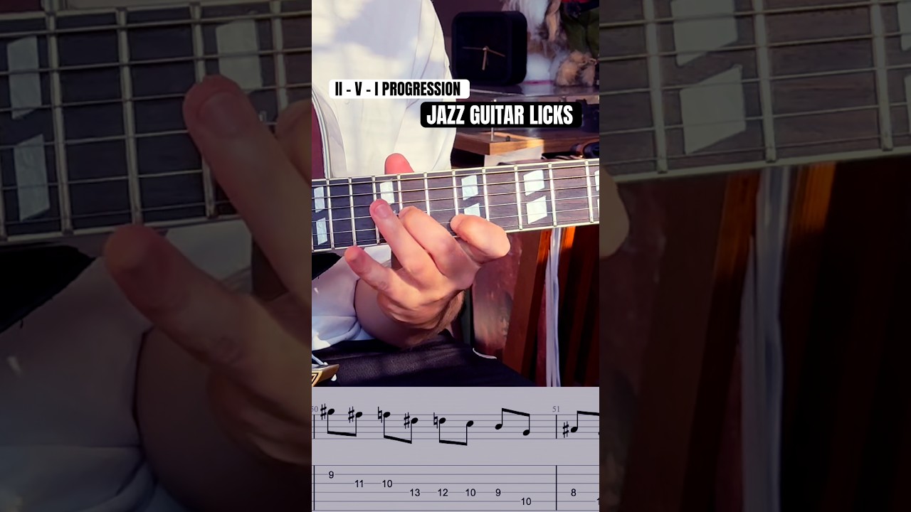 JAZZ GUITAR LICKS 🎸 #jazzmasters #guitar #guitarplayer #lesson #jazzguitar #jazz