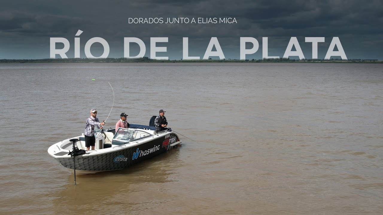 Pesca de Dorados en el Río de la Plata, Junto al Guía Elias Mica y Haswing motors