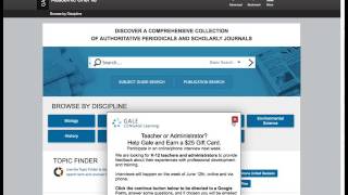 Finding Scholarly Sources
