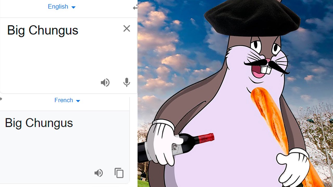 Big Chungus In Different Languages Meme